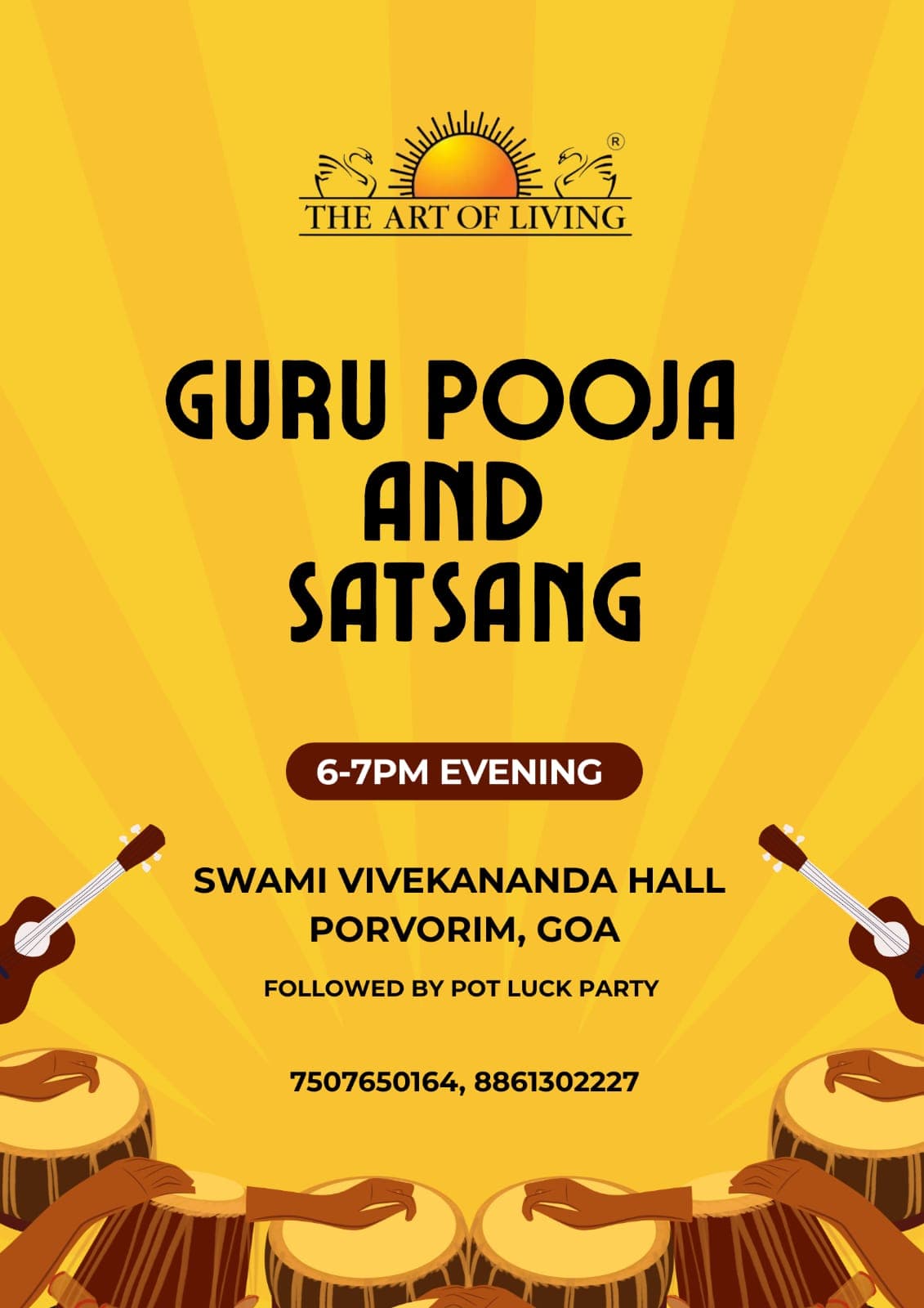 Guru pooja and Satsang